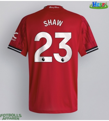 Manchester United Luke Shaw #23 Hemmatröja 2025-26 Kortärmad